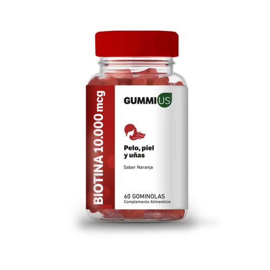 Biotina 10.000 mcg - 60 Gummies - Nutrición para Cabello, Piel  y Uñas