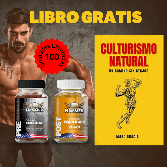 Gym Pack - Pre Workout y Post BCAA + Libro CULTURISMO NATURAL