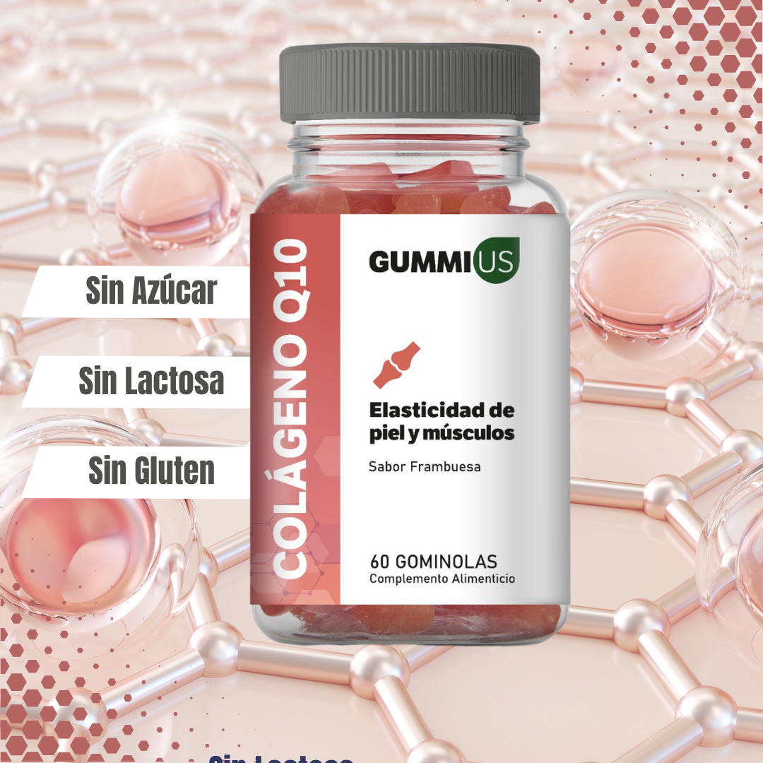 Colágeno y Q10 - 60 Gummies - Elasticidad para tu Piel y Músculos