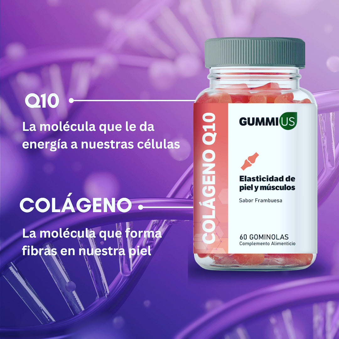 60 Gominolas de Colágeno + Q10 (Sabor Frambuesa)